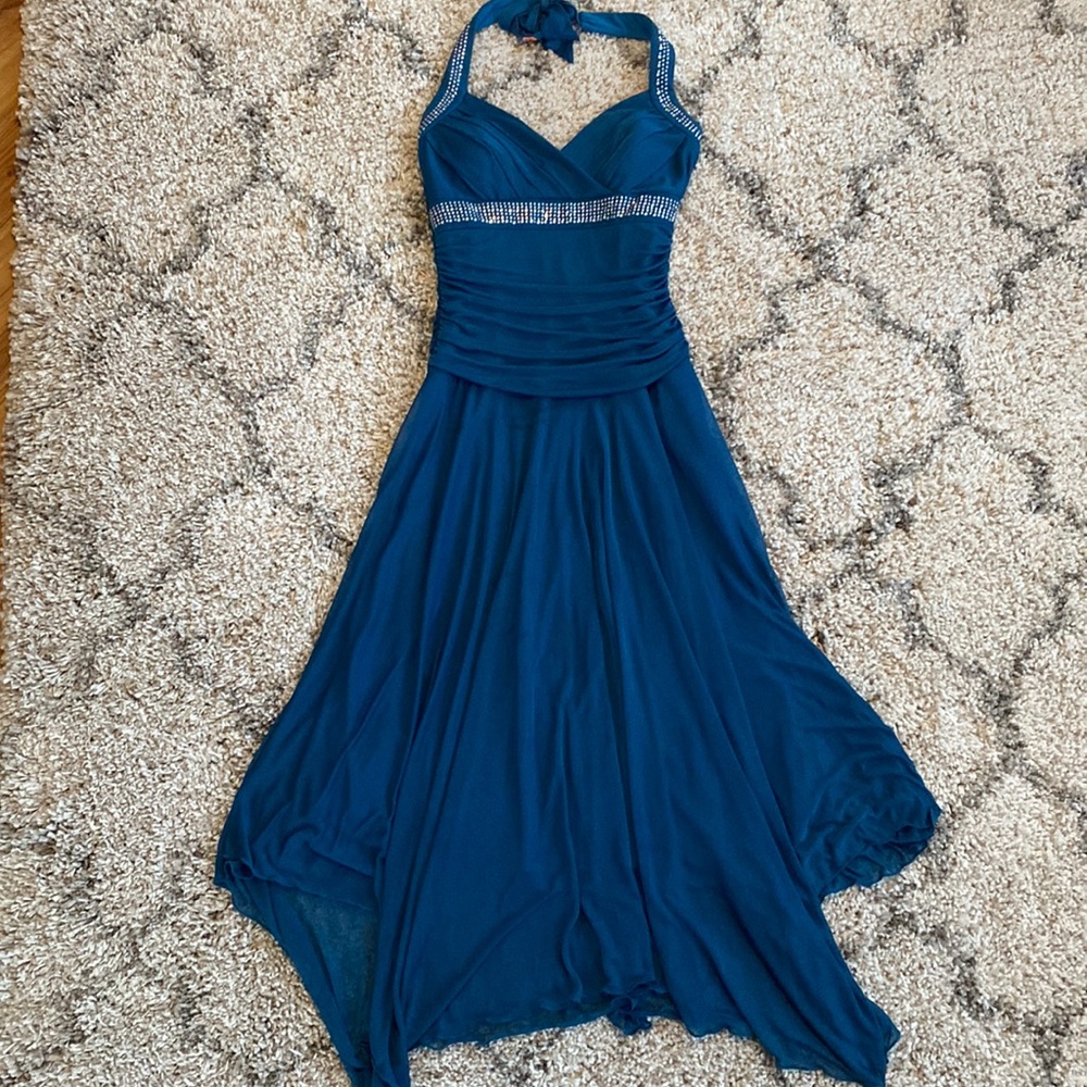 Trixxi blue/green dress